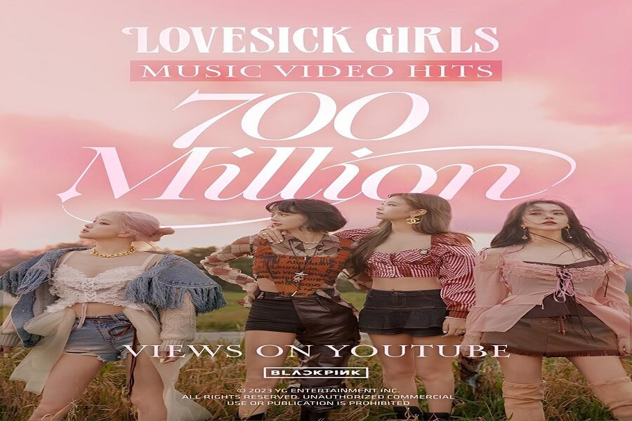 Erfolg für BLACKPINK - 'Lovesick Girls' mit 700 Mio. Views auf YouTube