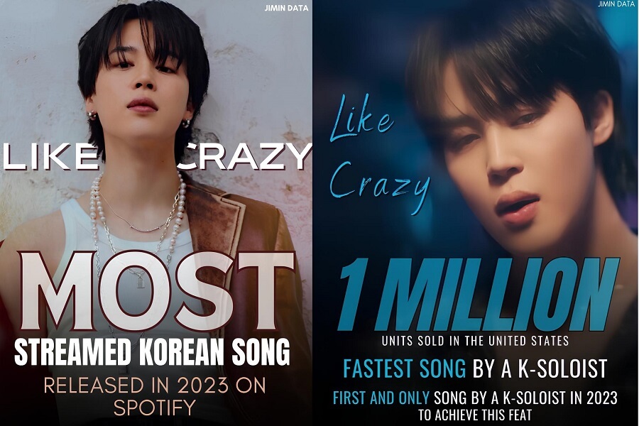 Jimins 'Like Crazy' ist meistgestreamter koreanischer Song auf Spotify 2023