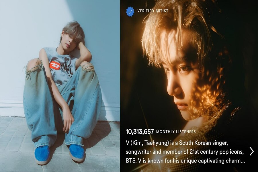 BTS' V erreicht 10 Mio. monatliche Hörer auf Spotify