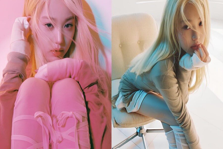 IVE's Wonyoung mit blondem Haar in 'Either Way' Konzeptfotos