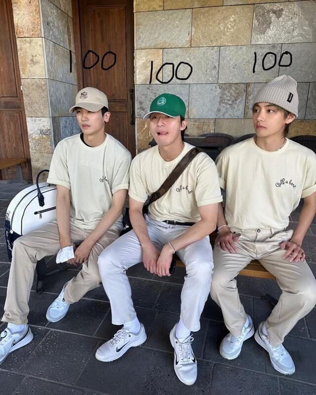 BTS' V, Park Hyung Sik, Park Seo Joon