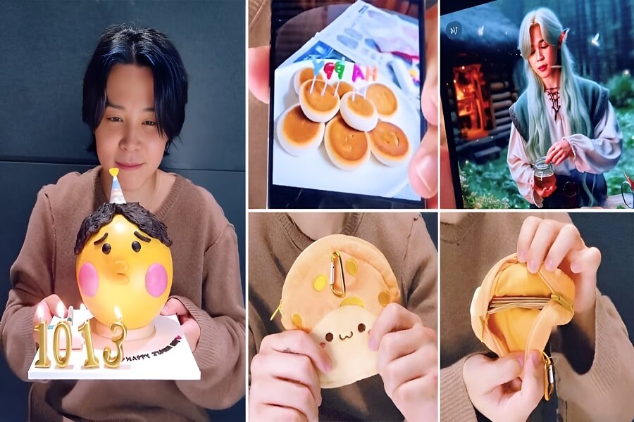 Jimin von BTS zeigt stolz Geburtstagsgeschenke von Jin, SUGA und V