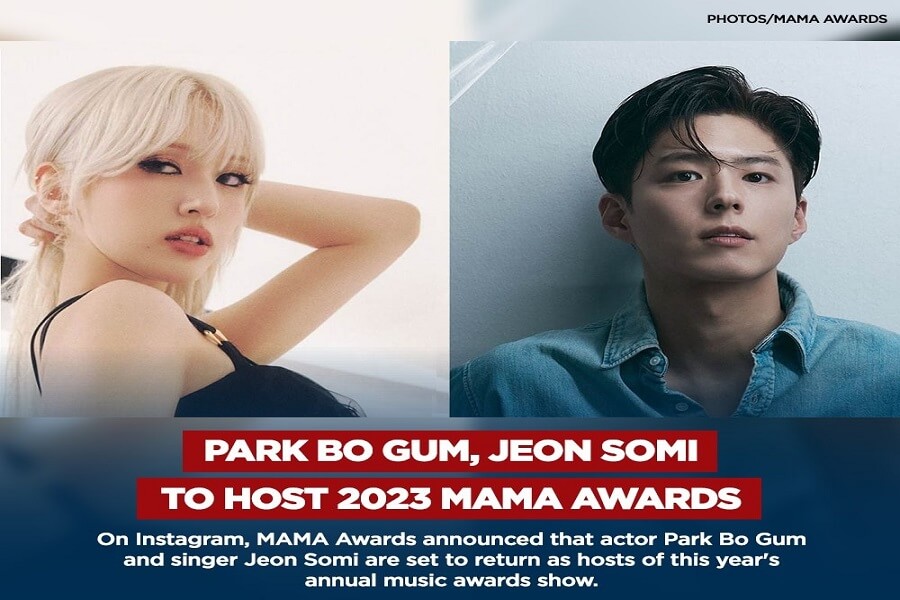 Park Bo Gum und Jeon Somi moderieren erneut die 2023 MAMA Awards