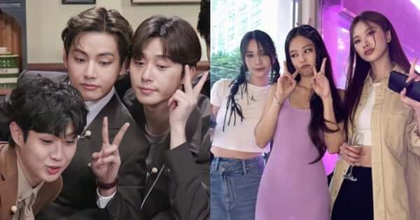 BTS V, Park Seo Joon und Choi Woo Shik
