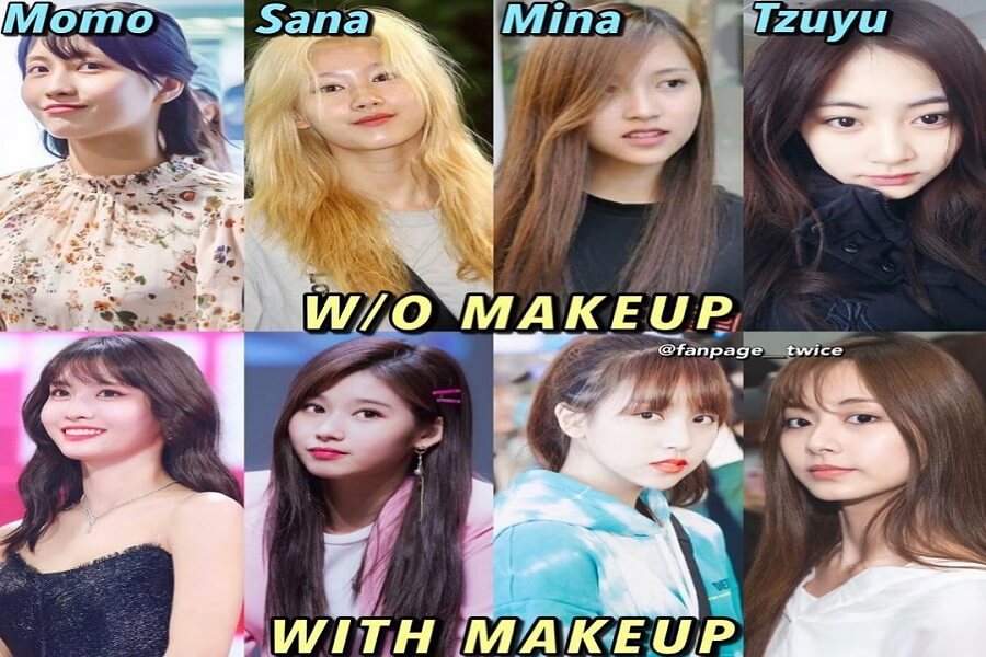 TWICE without Makeup