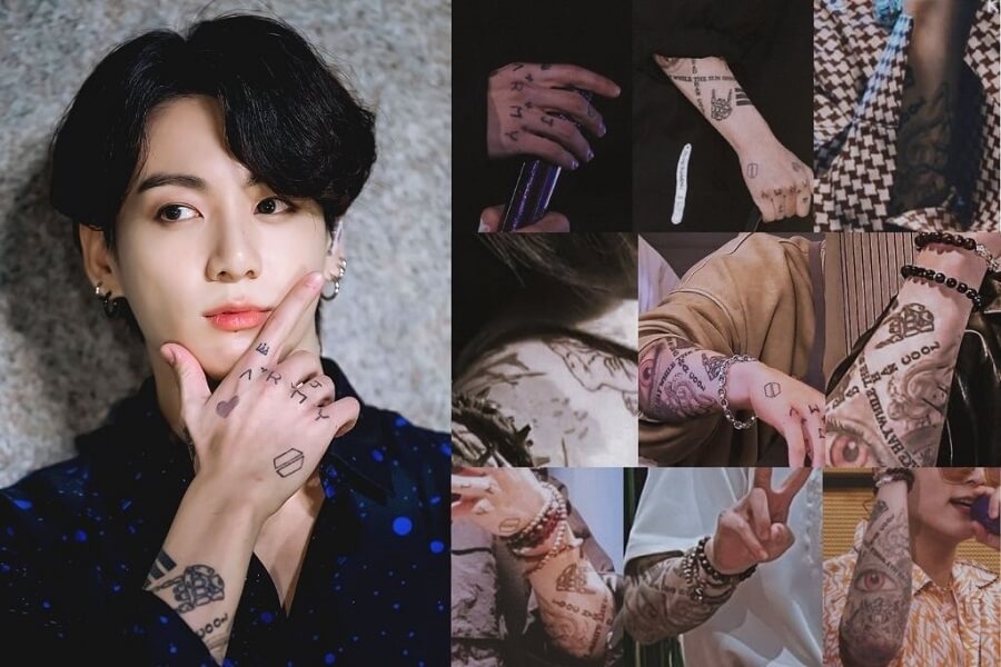 Les tatouages de Jungkook et leurs significations